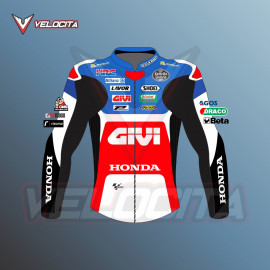 Alex Marquez Honda LCR MotoGP 2021 Leather Riding Jacket