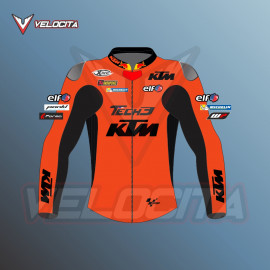 Danilo Petrucci Tech3 KTM MotoGP 2021 Leather Riding Jacket