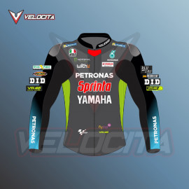 Velentino Rossi Petronas Yamaha 2021 Leather Riding Jacket